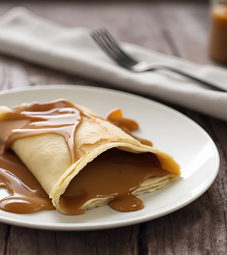 Crepe Sabor Doce de Leite